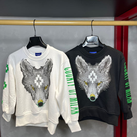 FELPA GIROCOLLO (MARCELO BURLON) LUPO